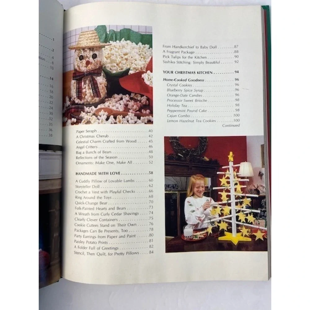 Vintage Creative Ideas for Christmas 1986 Oxmoor House Hardcover Book Recipes
